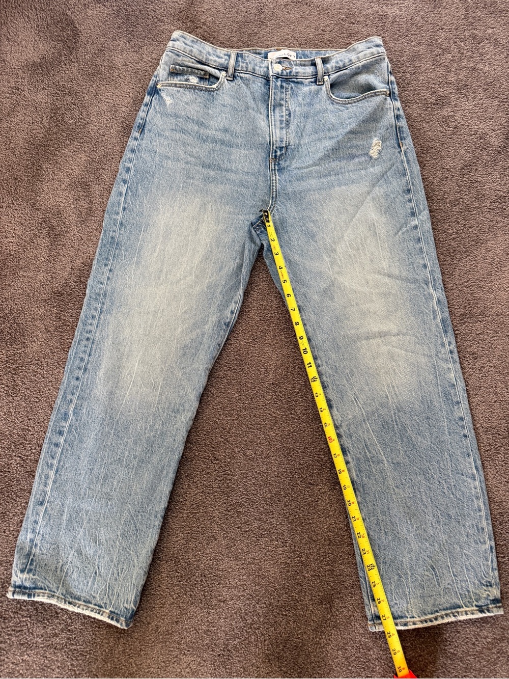 LOFT Light Blue Relaxed Straight Leg Jeans